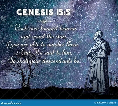 Genesis Abraham Promise Verse Stock Image Image Of Scripture Maker