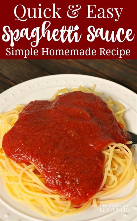 Homemade Spaghetti Sauce Recipe From Scratch