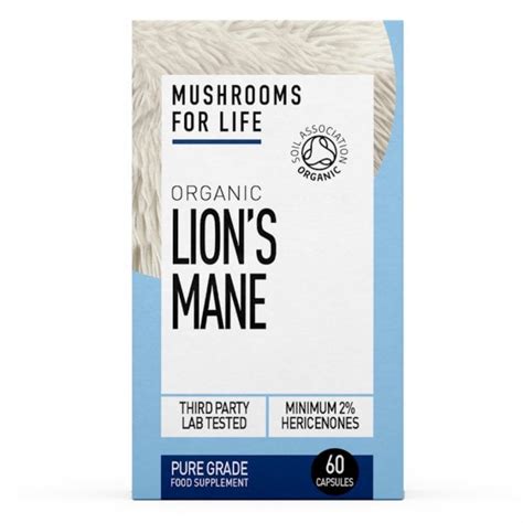 Mushrooms For Life Organic Lion S Mane 60 Capsules