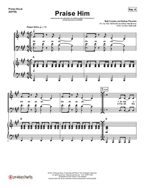 Praise Him Sheet Music PDF (Hillsong Worship) - PraiseCharts