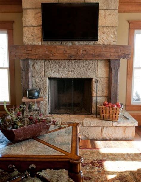 Rustic Fireplace Surround Ideas Decoomo