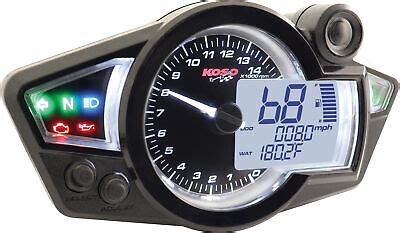 KOSO GP STYLE MULTI FUNCTION GAUGE RX 1N BLACK PANEL PART BA011W02 NEW