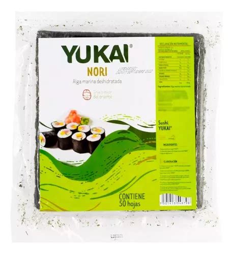 Alga Marina Deshidratada Para Sushi Nori Yukai Pz Mercadolibre