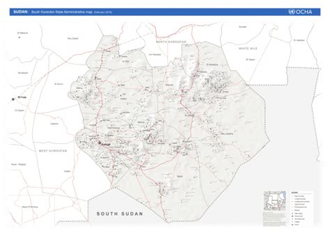 Sudan: South Kordofan State Administrative map (February 2015) - Sudan ...