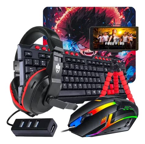 Kit Mobilador Completo Jogar Free Fire P Celular Led Rgb