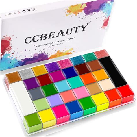 Buy CCbeauty Professional 36 Colors Face Body Paint Oil Based Large