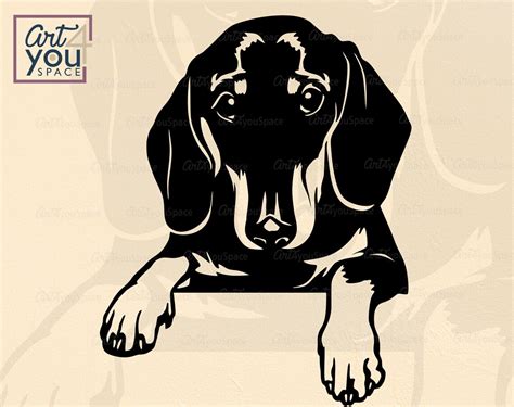 Dachshund Svg Dog Svg File For Cricut Cute Doxie Clipart Etsy