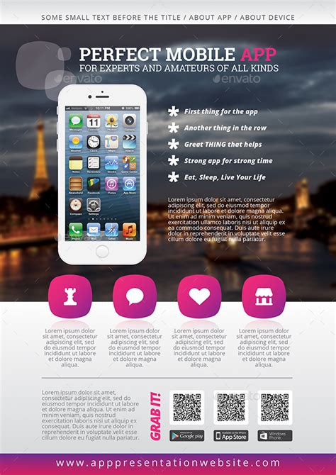 Smart Phone App Business Promotion Flyer 06 Print Templates GraphicRiver