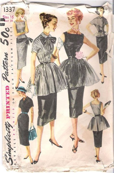 Vintage S Misses Skirt Sewing Pattern