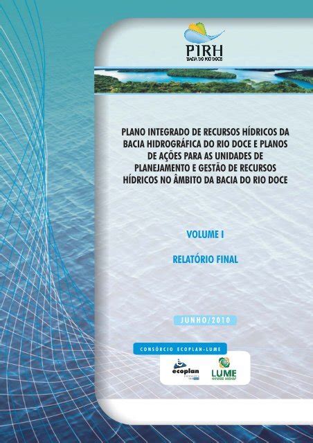 Plano Integrado de Recursos HÃdricos da Bacia do Rio CBH Doce