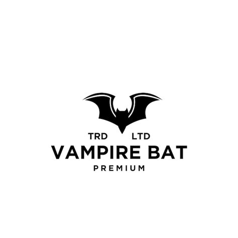 Premium Vector The Black Bat Logo Designs