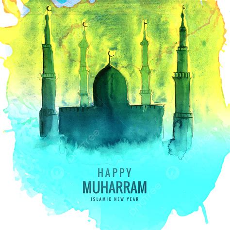 Happy Muharram Vector Hd Png Images Happy Muharram Celebration Mosque