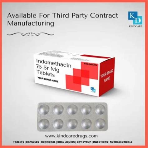 Indomethacin Sr Mg Tablets At Rs Box Pharmaceutical Tablets In