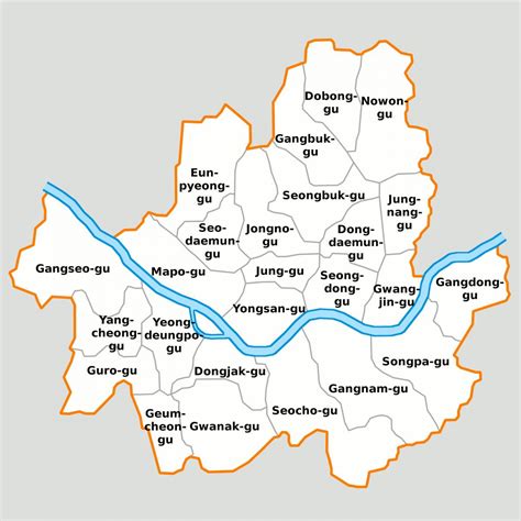 Mapa Del Barrio De Se L Alrededores Y Suburbios De Se L