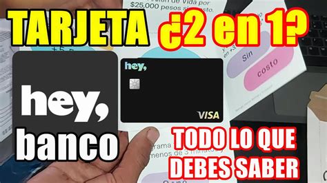 Tarjeta F Sica Hey Banco Dual Cr Dito Y D Bito La Mejor Cuenta