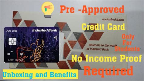 Indusind Bank Credit Card Unboxing Auru Edge Credit Card Pre