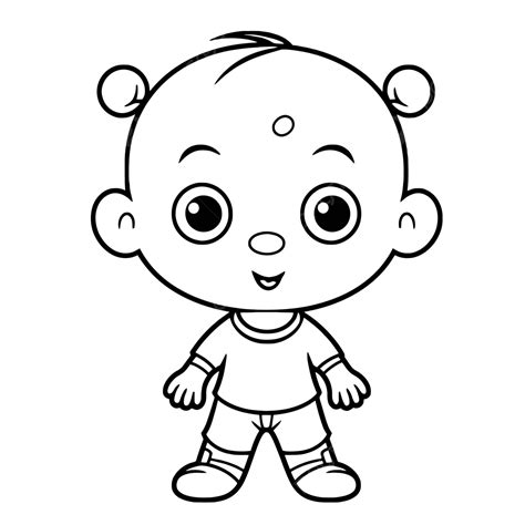 Dibujo De Dibujos De Bebes Para Colorear Ni Os Vector Png Dibujos