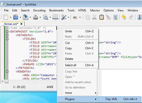 Software Development Simple Xml Formatting Tool Windows Software