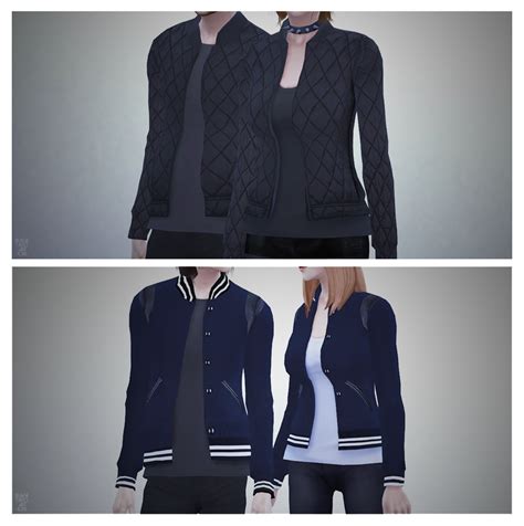 My Sims 4 Blog Bomber Jackets For Males By Blackle