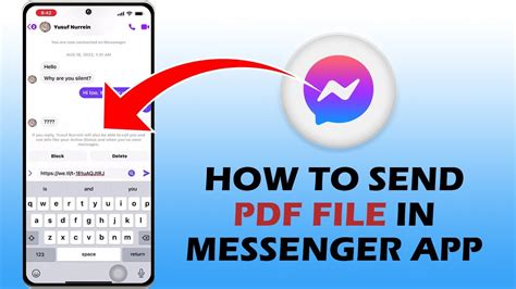 How To Send Pdf File In Messenger App Easy Steps Youtube