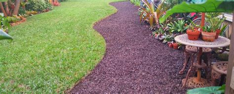 Rubber Mulch Walkway for a Sun-Deprived Backyard