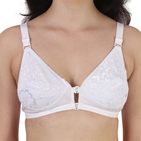 Cotton Non Padded Front Open Mastectomy Cancer Pocket Bra White Size 32b At Rs 24500piece