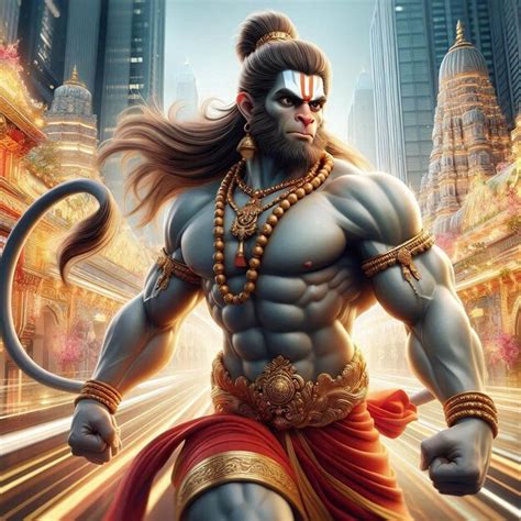 Lord Hanuman With Muscular Body Pictures