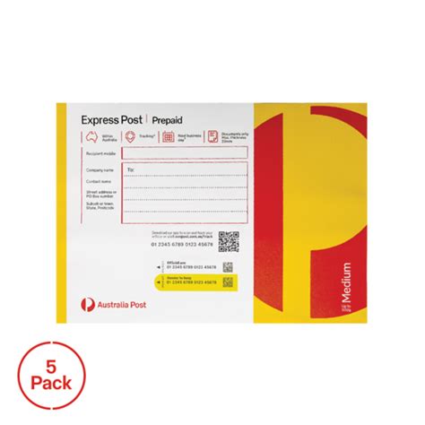 Express Post Prepaid Envelope Medium C Pack Envelopes And Satchels