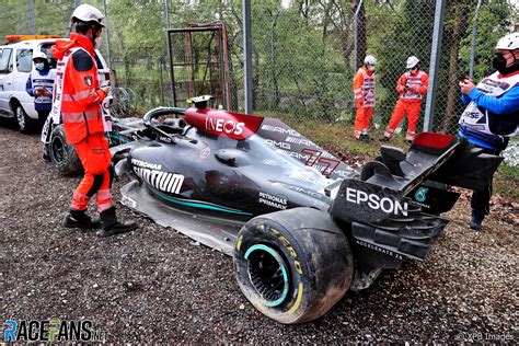 Mercedes Fear Chassis Write Off From Bottas Russell Crash Will Slow