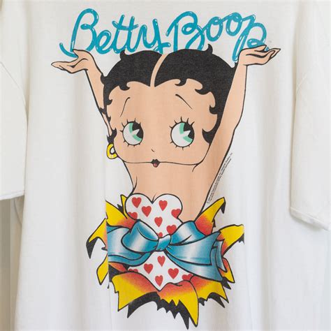 Vintage Betty Boop T Shirt Black Shirts World