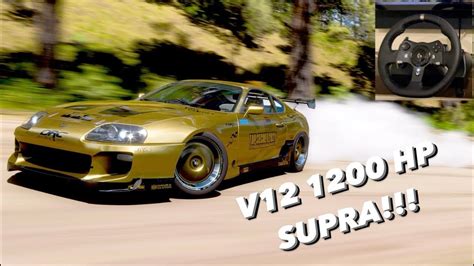 Smokey Nagatas V12 Supra Logitech Steering Wheel Gameplay Forza