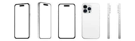 Premium Vector Set Of Pcs Different Angles White Smartphone Pro