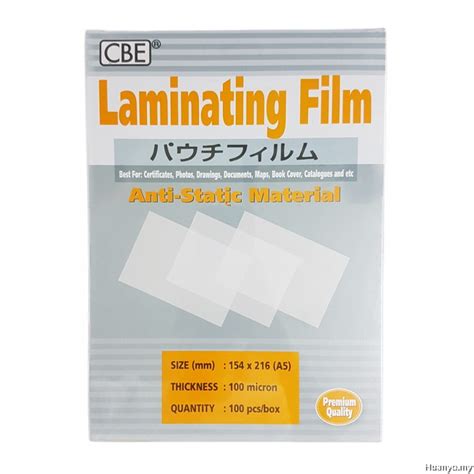 Cbe Laminatelaminating Film A5 Paper