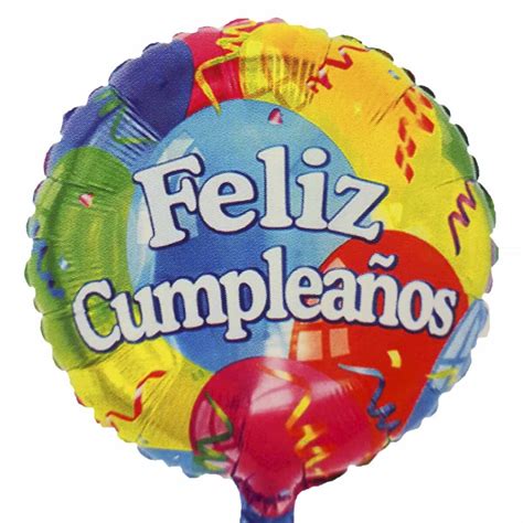 Globo Feliz Cumpleaños Cintas Y Globos Colorido — Universo Regalos