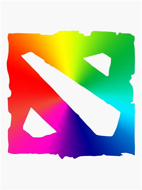 Dota 2 Rainbow Sticker For Sale By MemezGod Redbubble