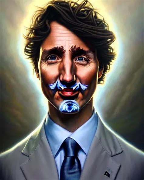 Detailed Portrait Of Justin Trudeau Socks Pheta By Stable Diffusion