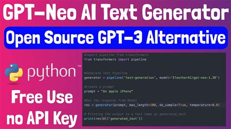 Introducing GPT-Neo: An Open Source AI Content Generator Alternative to ...