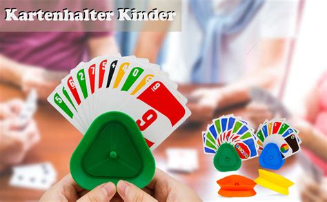 YCVSKY 4 Stück Kartenhalter Kinder Spielkartenhalter Kinder Spielkarten