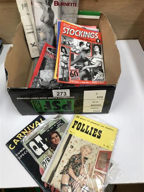 A Collection Of Vintage Adult And Other Magazines