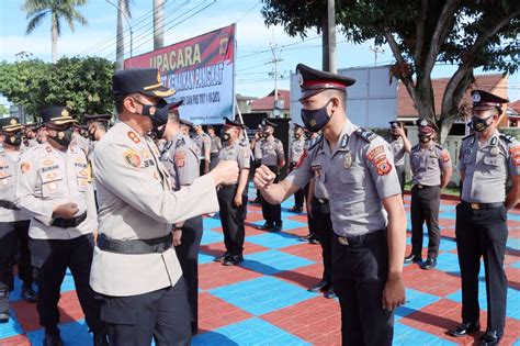 Personel Polres Majalengka Naik Pangkat