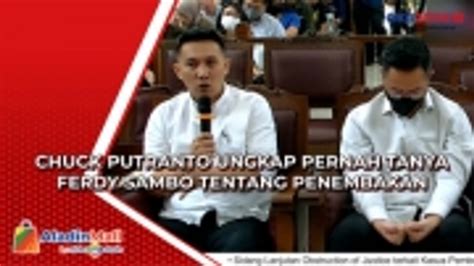 Chuck Putranto Tanya Ferdy Sambo Tentang Penembakan Brigadir J Video