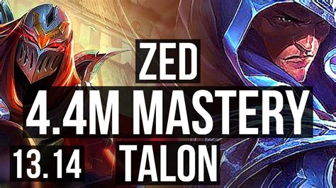 Zed Vs Talon Mid M Mastery Quadra Games Legendary