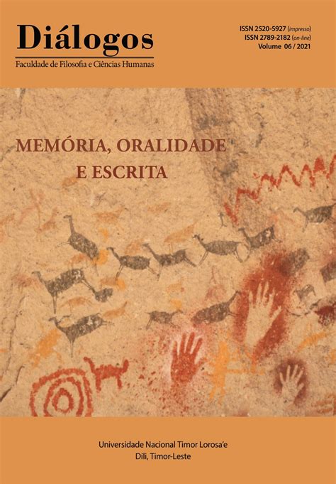 Vol 6 2021 Memória Oralidade e Escrita Diálogos