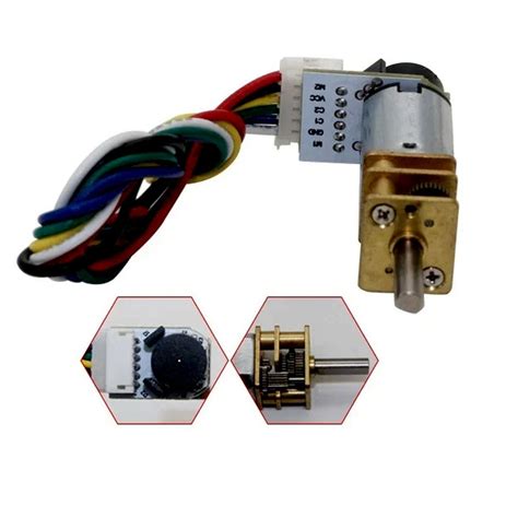 N20 3v 30rpm Micro Metal Gear Dc Motor With Encoder Roboticsdna