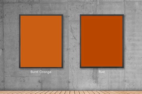 Burnt Orange Vs Rust Color Comparison Guide Howthingscompare In