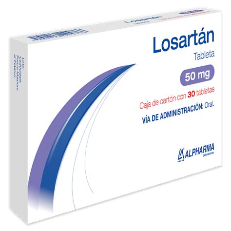 Losartan Potasico 50mg 30tabletas Alpharma Alpharma