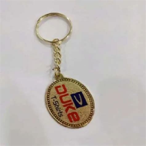 Golden Stainless Steel GBE 09 Promotional Meena Key Chains Packaging