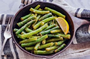 Garlic String Beans - Veggiecurean Transform String Beans Using Garlic and Lemon