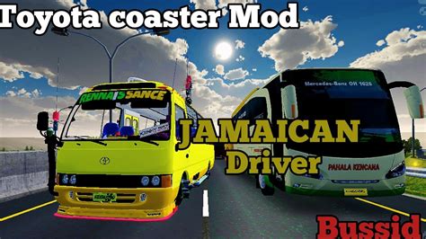 Jamaican Driver Toyota Coaster Mod Bussid Livery Bus Simulator