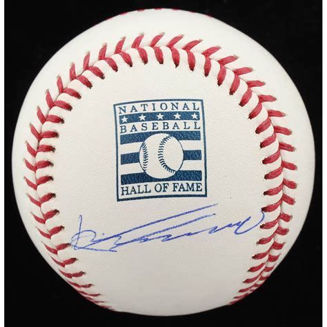 Vladimir Guerrero Signed OML Hall Of Fame Logo Baseball JSA